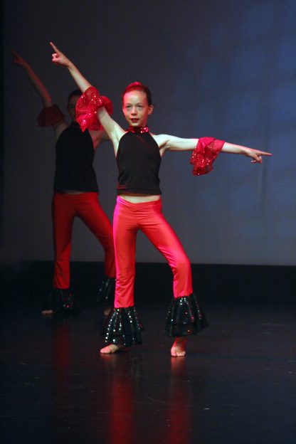 Red Bootleg Pants