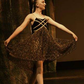 Gold & Black Dresses