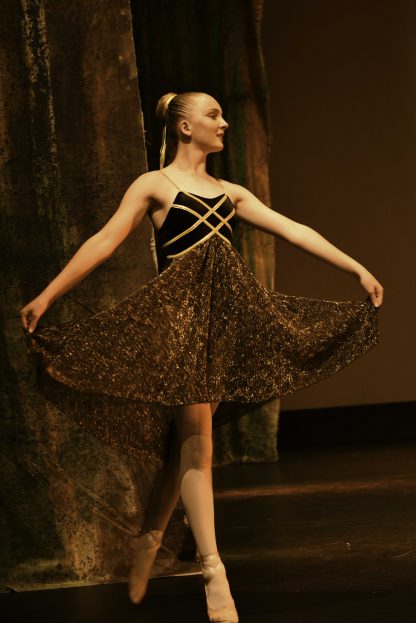Gold & Black Dresses