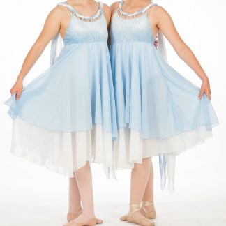 Pale Blue Chiffon Dresses