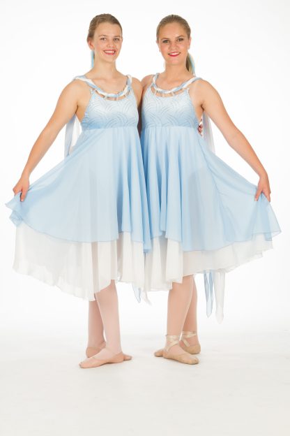 Pale Blue Chiffon Dresses