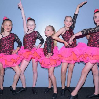 Orange and Pink Jazz Dresses