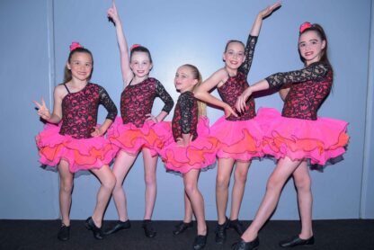 Orange and Pink Jazz Dresses
