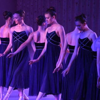 Navy Blue Chiffon Dresses